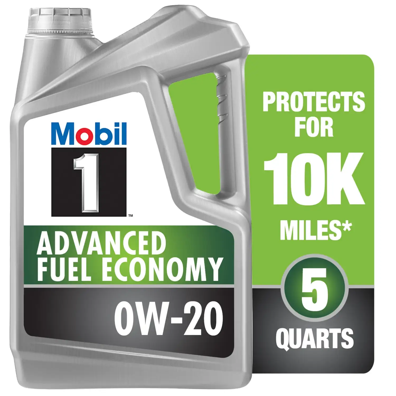 Mobil 1 Advanced Fuel Economy Full Synthetic Motor Oil 0W-20, 5 Quart - Image 4